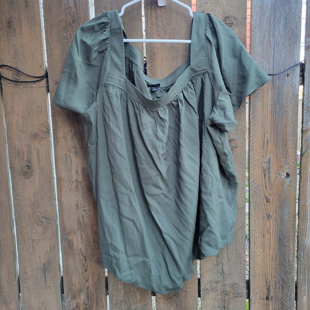 Torrid Olive Green Blouse Size 2xl